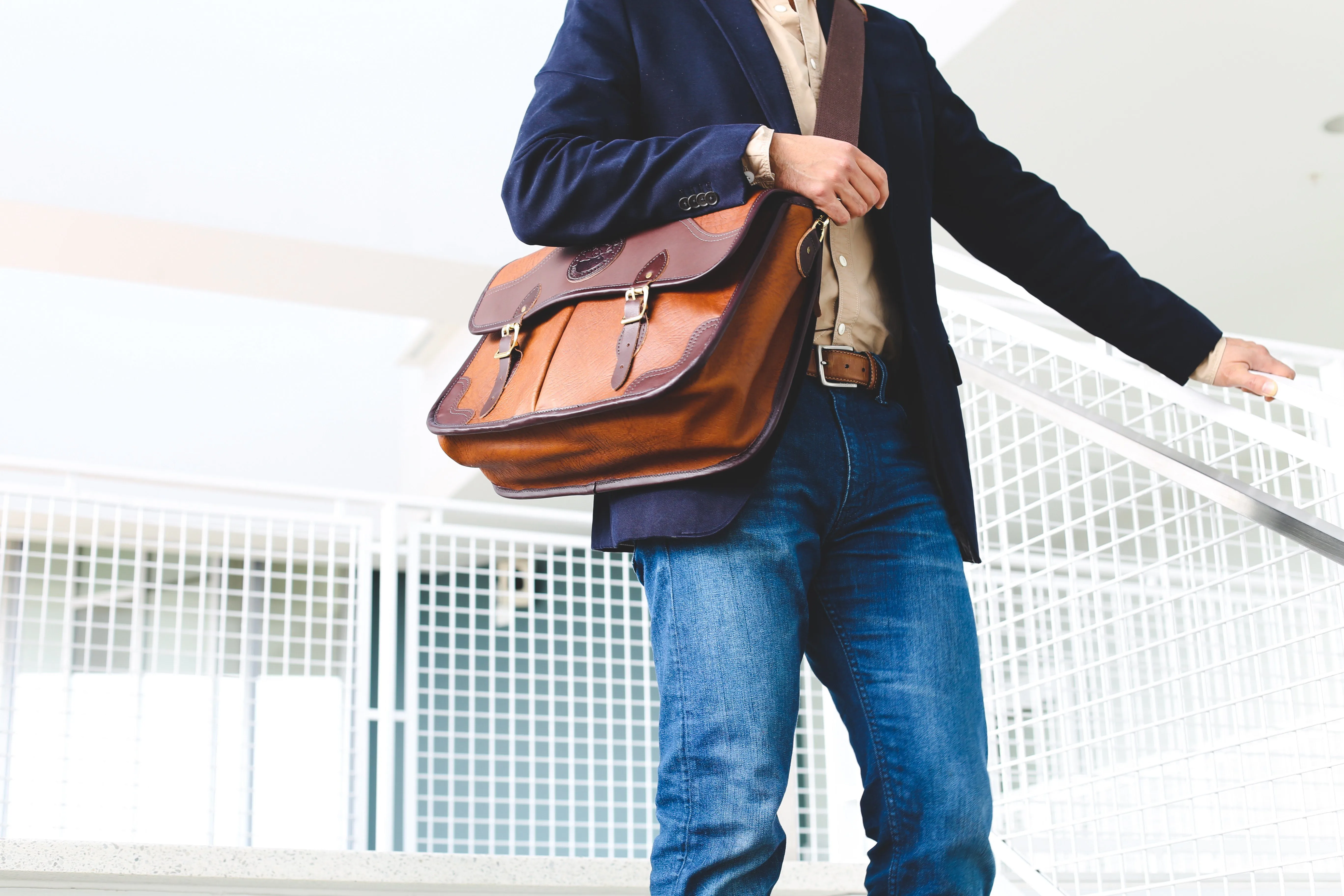 Bison Leather Executive Briefcase