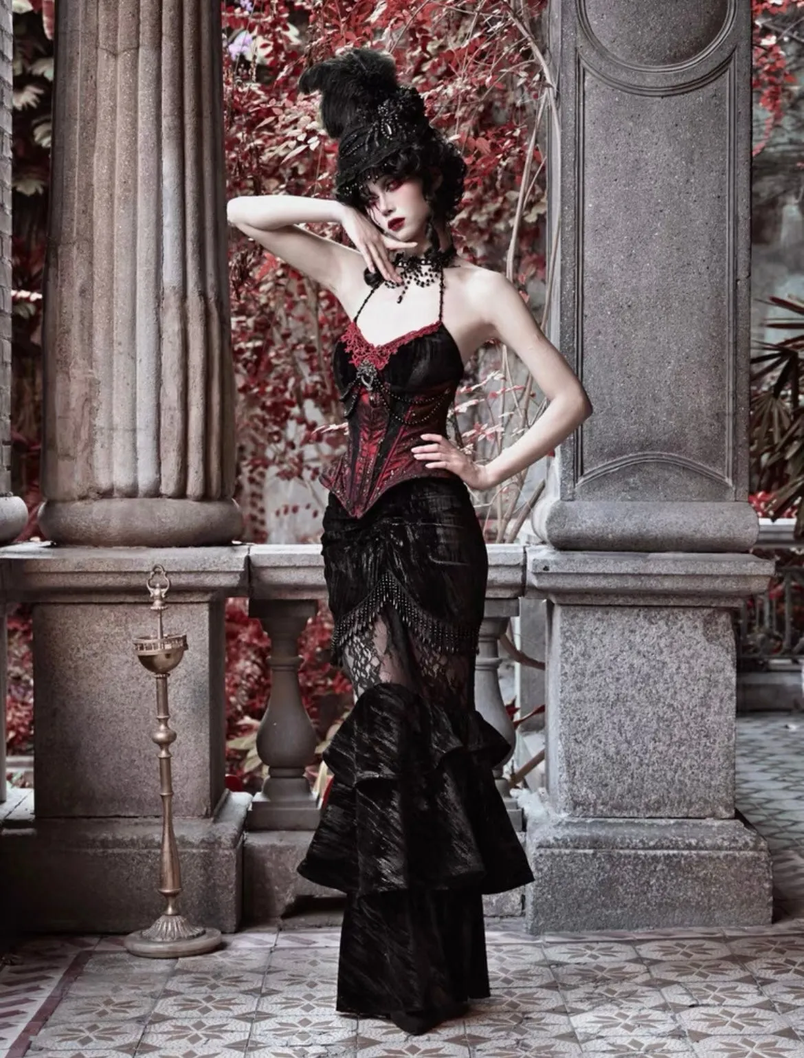 [Blood Supply] Gothic Mermaid Skirt for Halloween