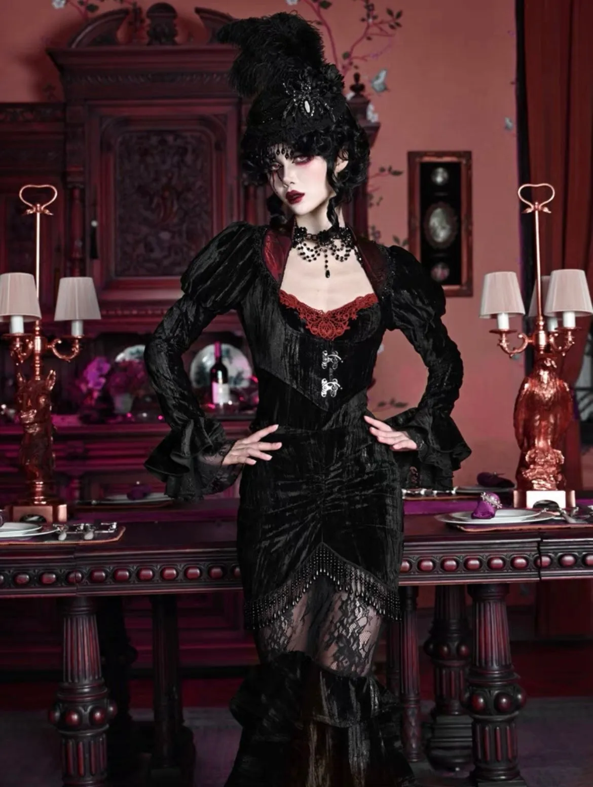 [Blood Supply] Gothic Mermaid Skirt for Halloween