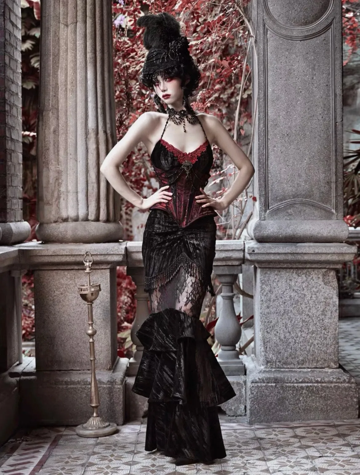 [Blood Supply] Gothic Mermaid Skirt for Halloween