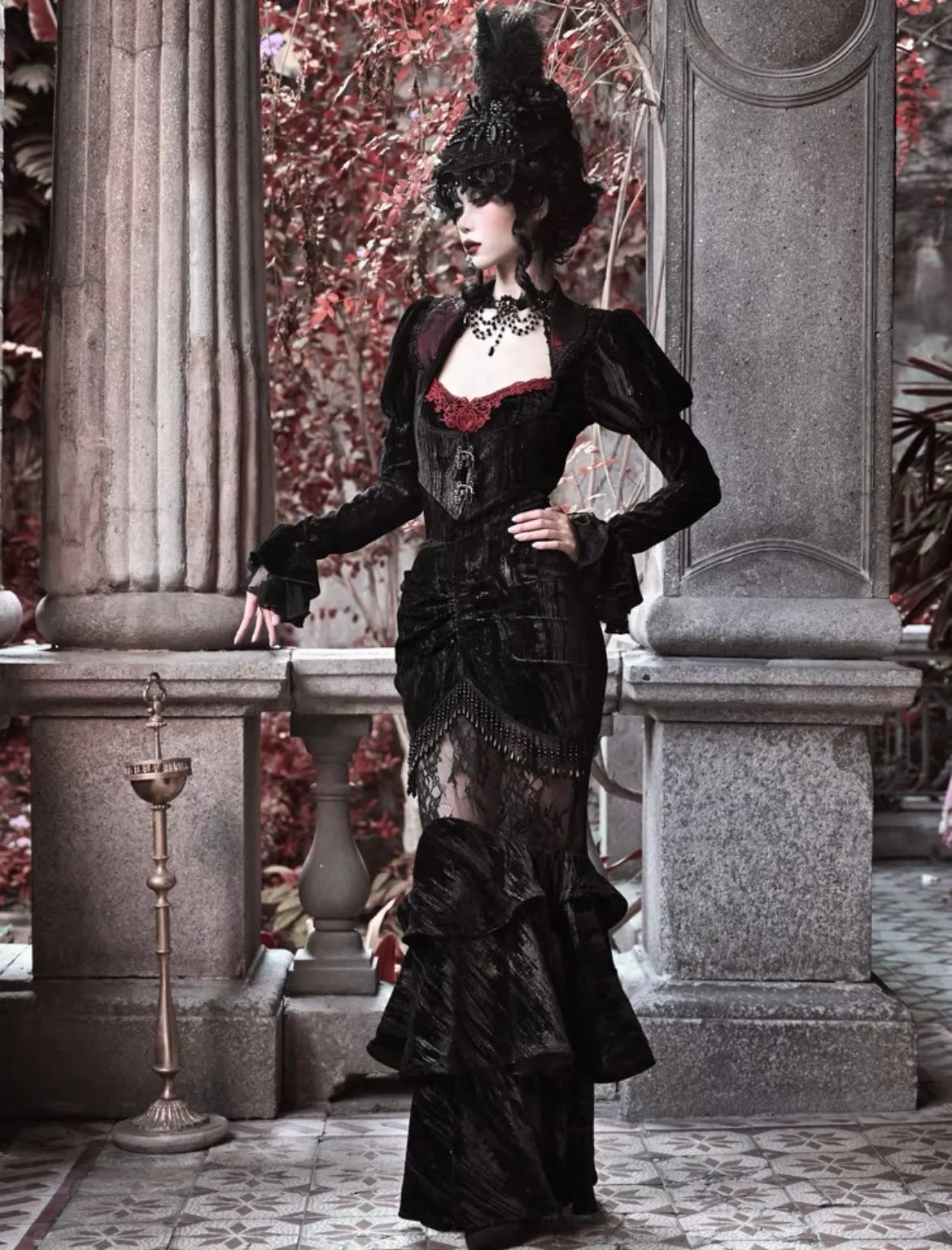 [Blood Supply] Gothic Mermaid Skirt for Halloween
