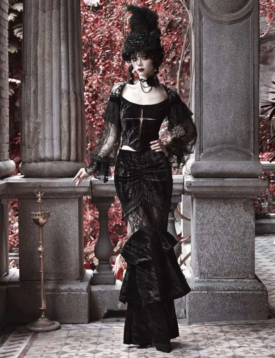 [Blood Supply] Gothic Mermaid Skirt for Halloween