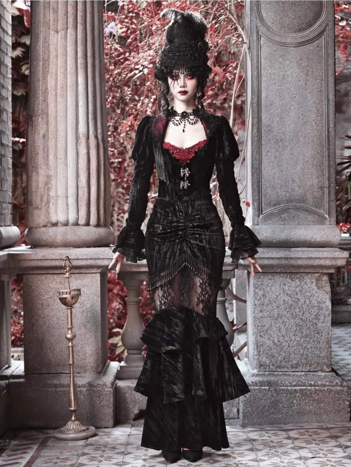 [Blood Supply] Gothic Mermaid Skirt for Halloween
