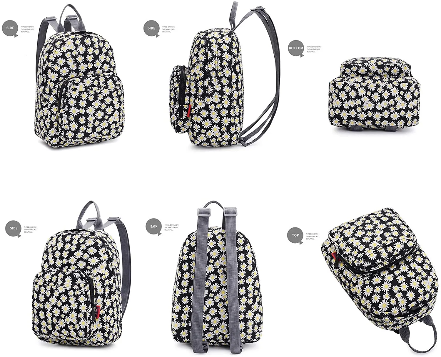Bravo BTS Mini Polyester Backpack 11" (Galaxy Black)