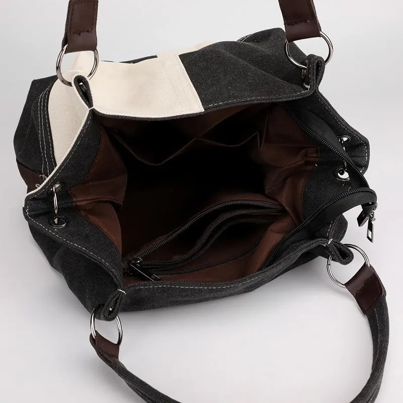 Crossbody Bags For Women Trendy Fashion Shoulder Bag Purse For Ladies Vintage Top Handle Bag Commuter Tote Handbags Black