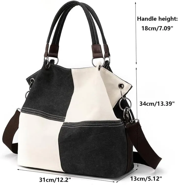 Crossbody Bags For Women Trendy Fashion Shoulder Bag Purse For Ladies Vintage Top Handle Bag Commuter Tote Handbags Black