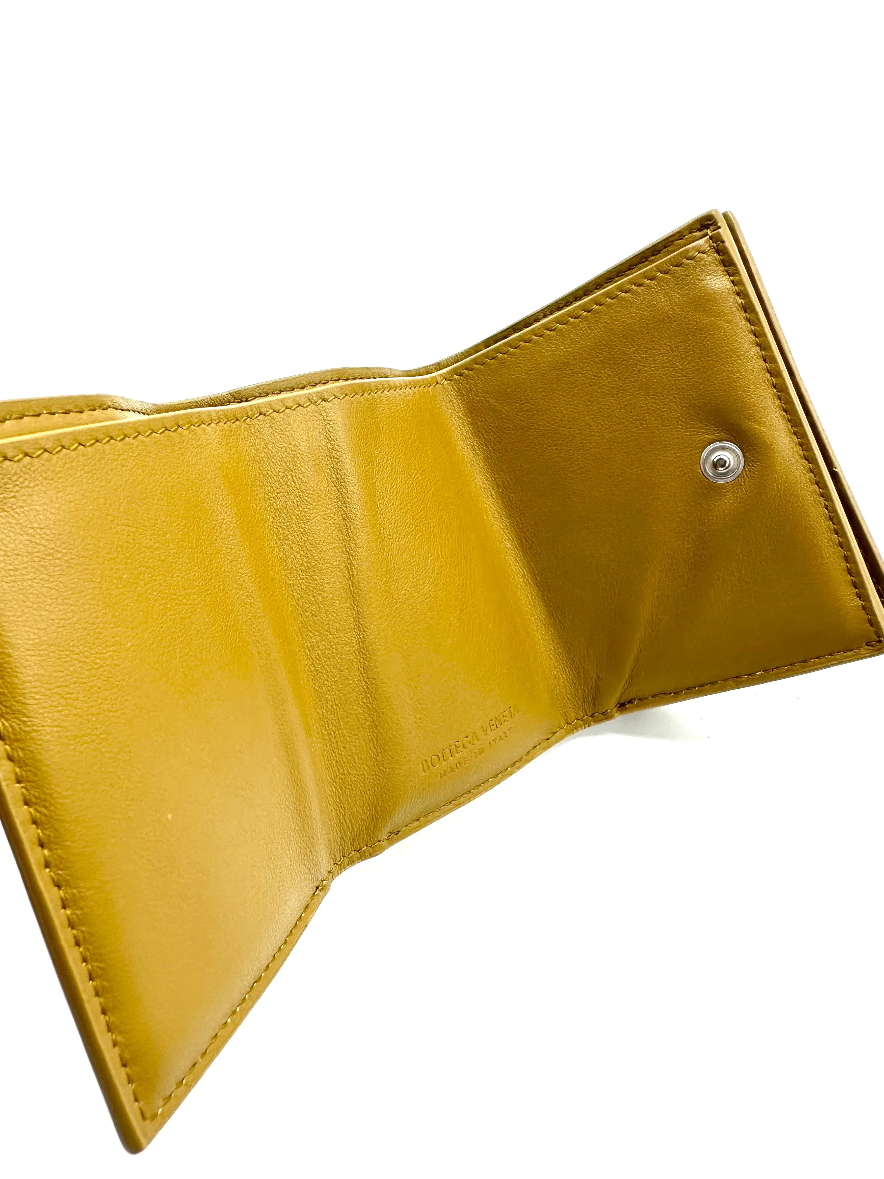 Khaki Mini Trifold Compact Wallet