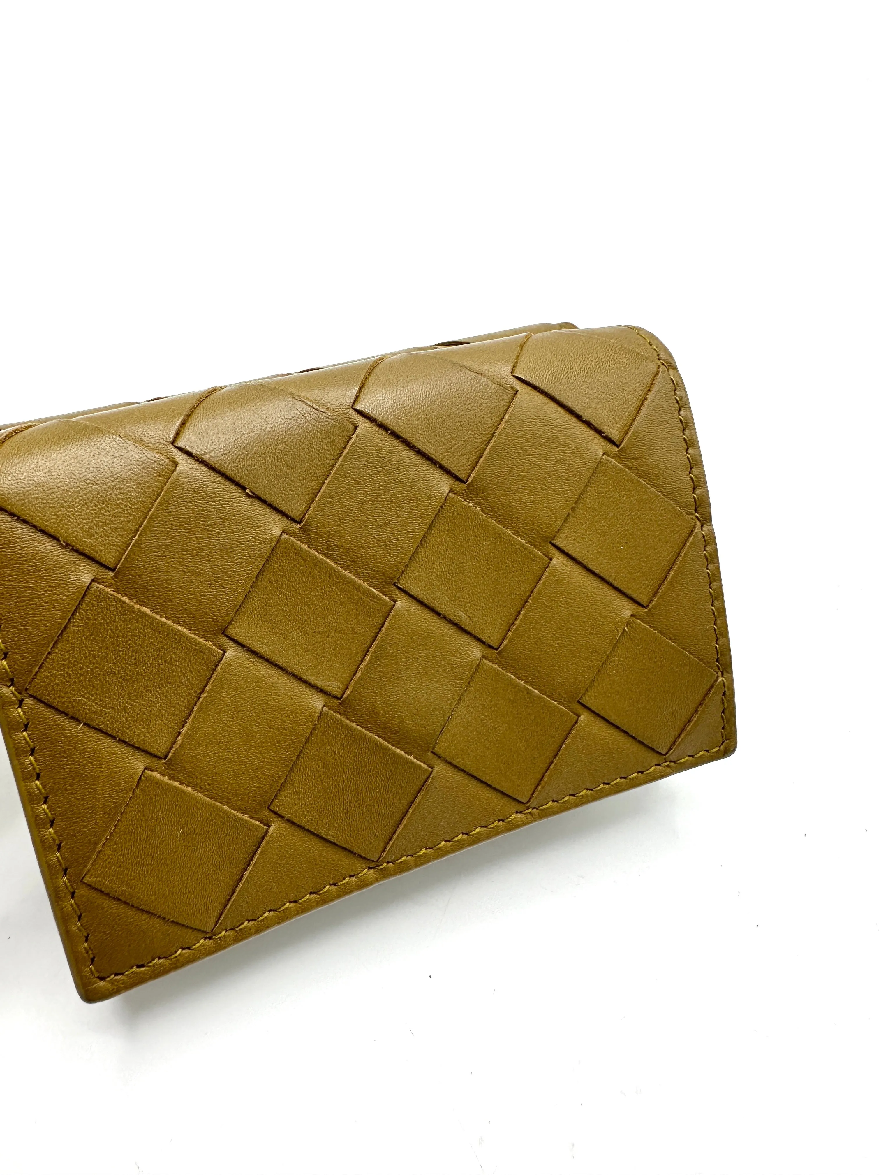 Khaki Mini Trifold Compact Wallet