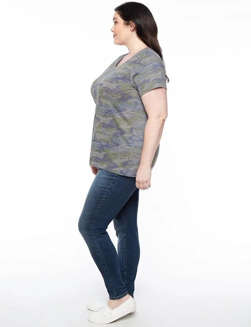 LAT Ladies' Curvy Fine Jersey Tee