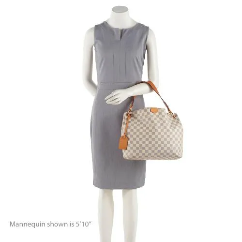 Louis Vuitton Damier Azur Graceful PM Hobo (SHF-hko0ik)