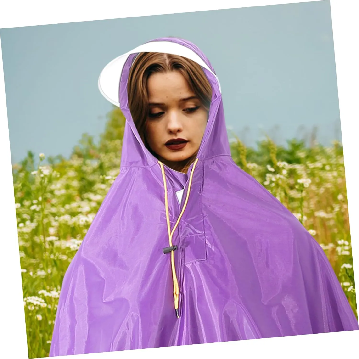 Raincoat Bike Poncho Wheelchair Ponchos Adults Waterproof Capes Compact Rain Jacket Women Rain Riding
